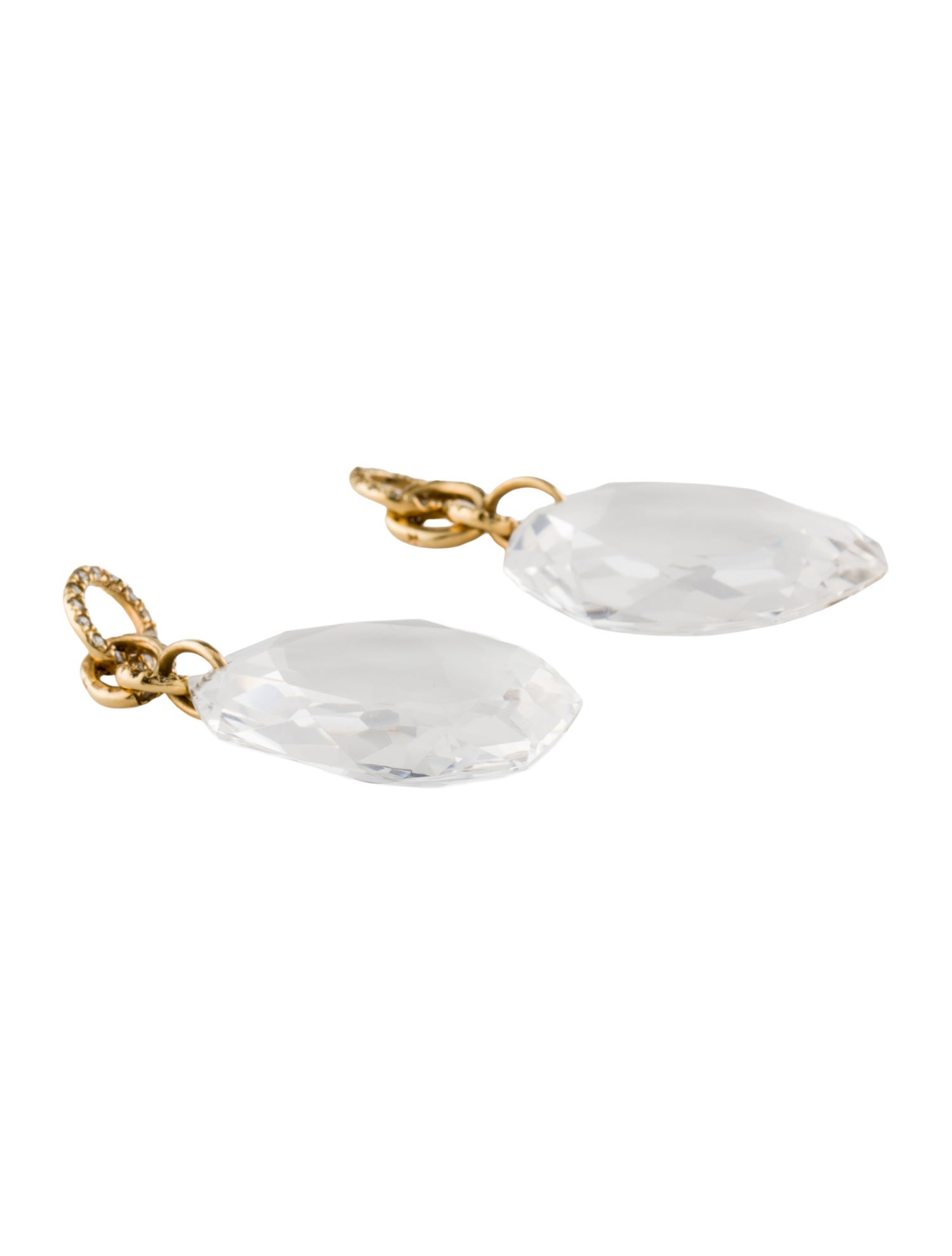 H.Stern x DVF 18K Quartz & Diamond Earring Enhancers