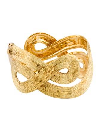 18K Celtic Dunes Bracelet Bangle, Bracelets HST23474