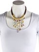 H.Stern 18K Multistone Leather Collar Drop Necklace