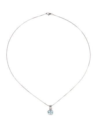 H.Stern 18K 1.15ctw Aquamarine Pendant Necklace