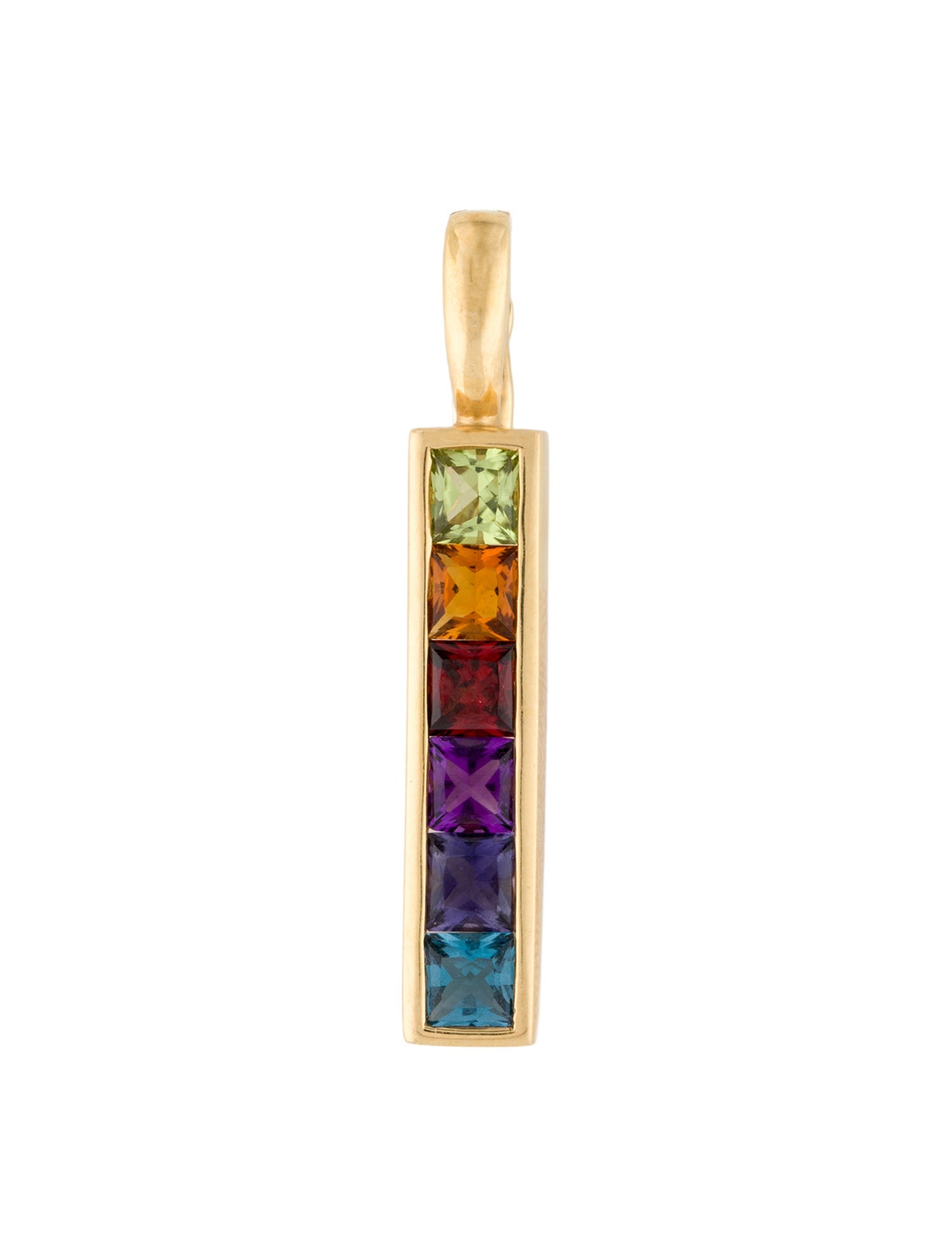 H.Stern 18K Multi-Stone Pendant
