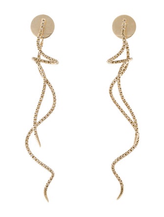 H.Stern 18K 1.16ctw Diamond Zephyr Drop Earrings