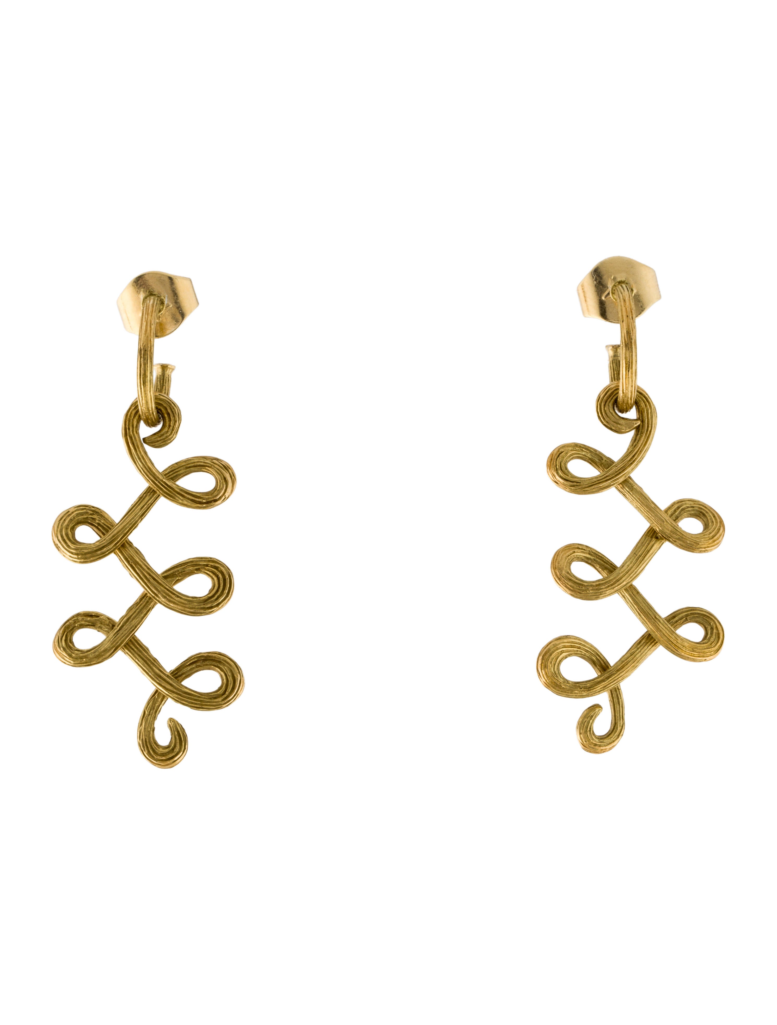 H.Stern 18K Celtic Dunes Drop Earrings