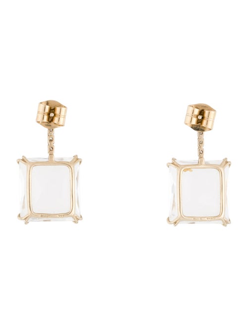 H.Stern Quartz & Diamond Cobblestone Drop Earrings