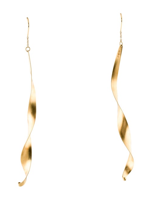 H.Stern 18K Twist Threader Drop earrings