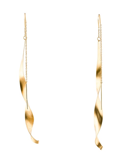 H.Stern 18K Twist Threader Drop earrings