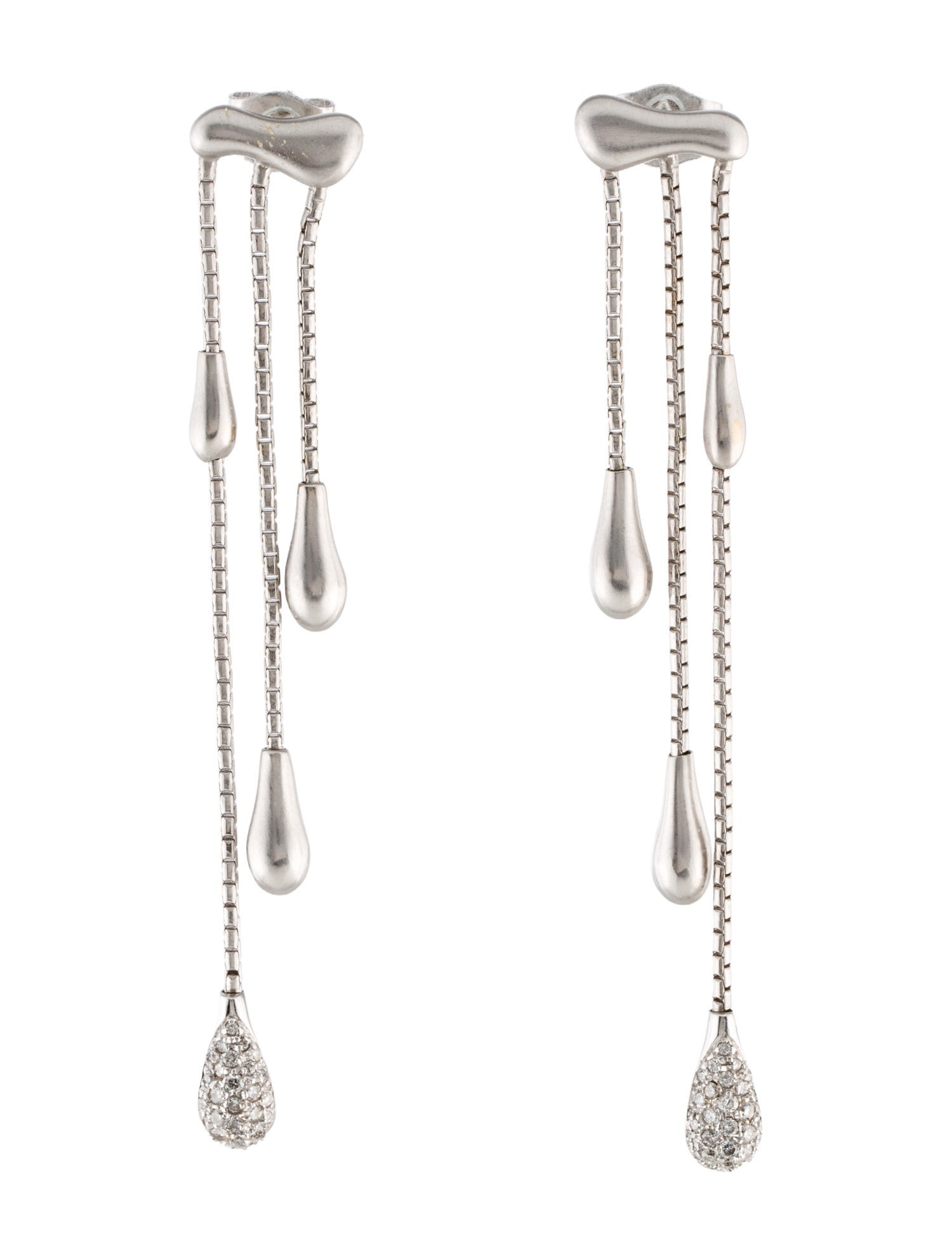 H.Stern 18K Diamond Drop Earrings