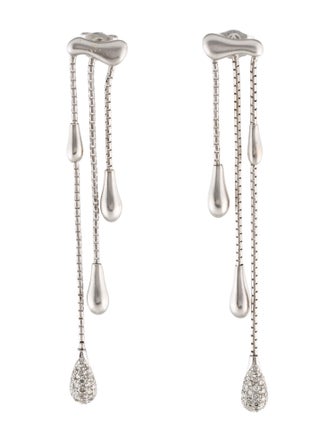 18K Diamond Drop Earrings Drop, Earrings HST23570