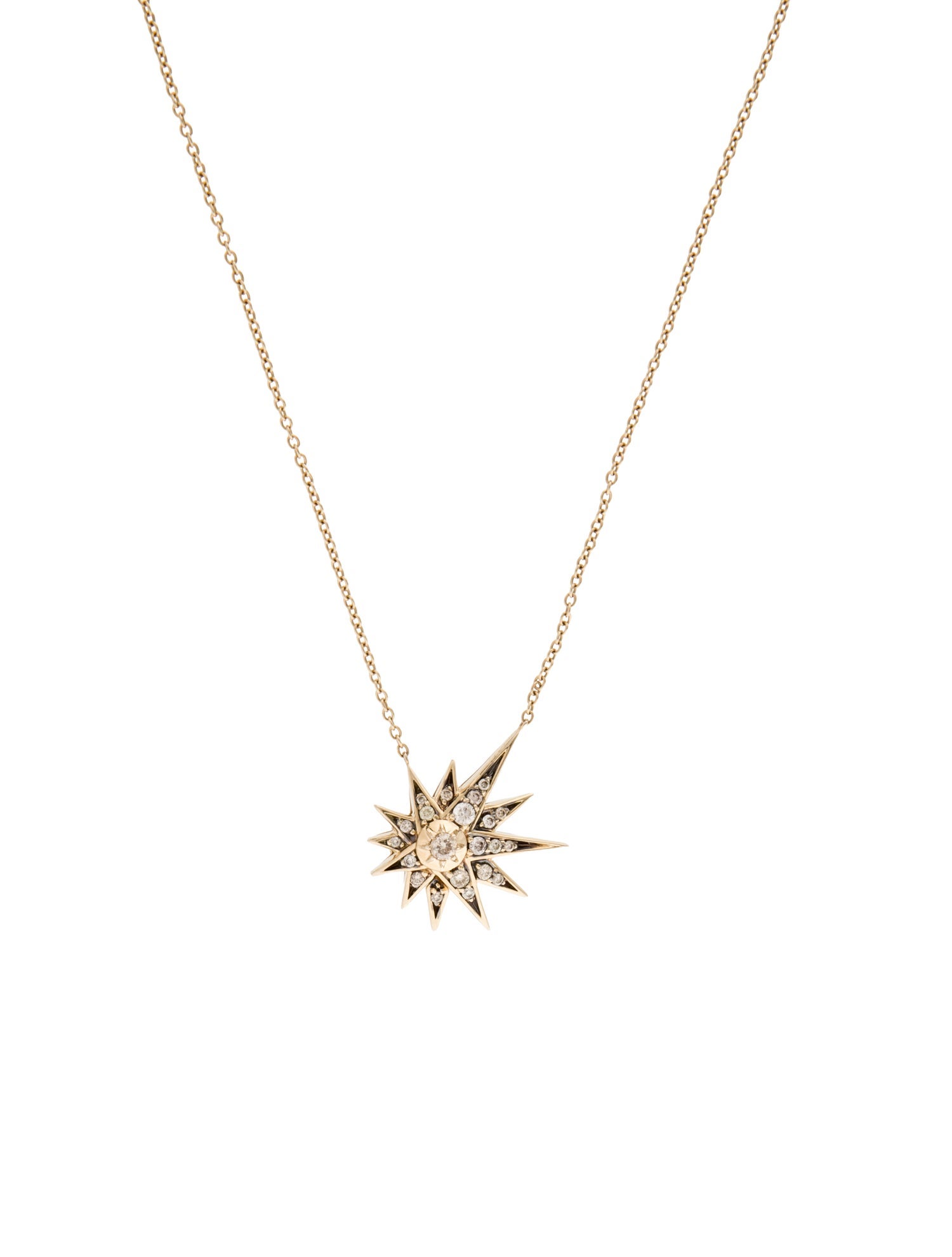 H.Stern 18K Diamond Genesis Star Pendant Necklace