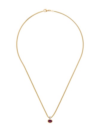 H.Stern 18K Ruby & Diamond Pendant Necklace