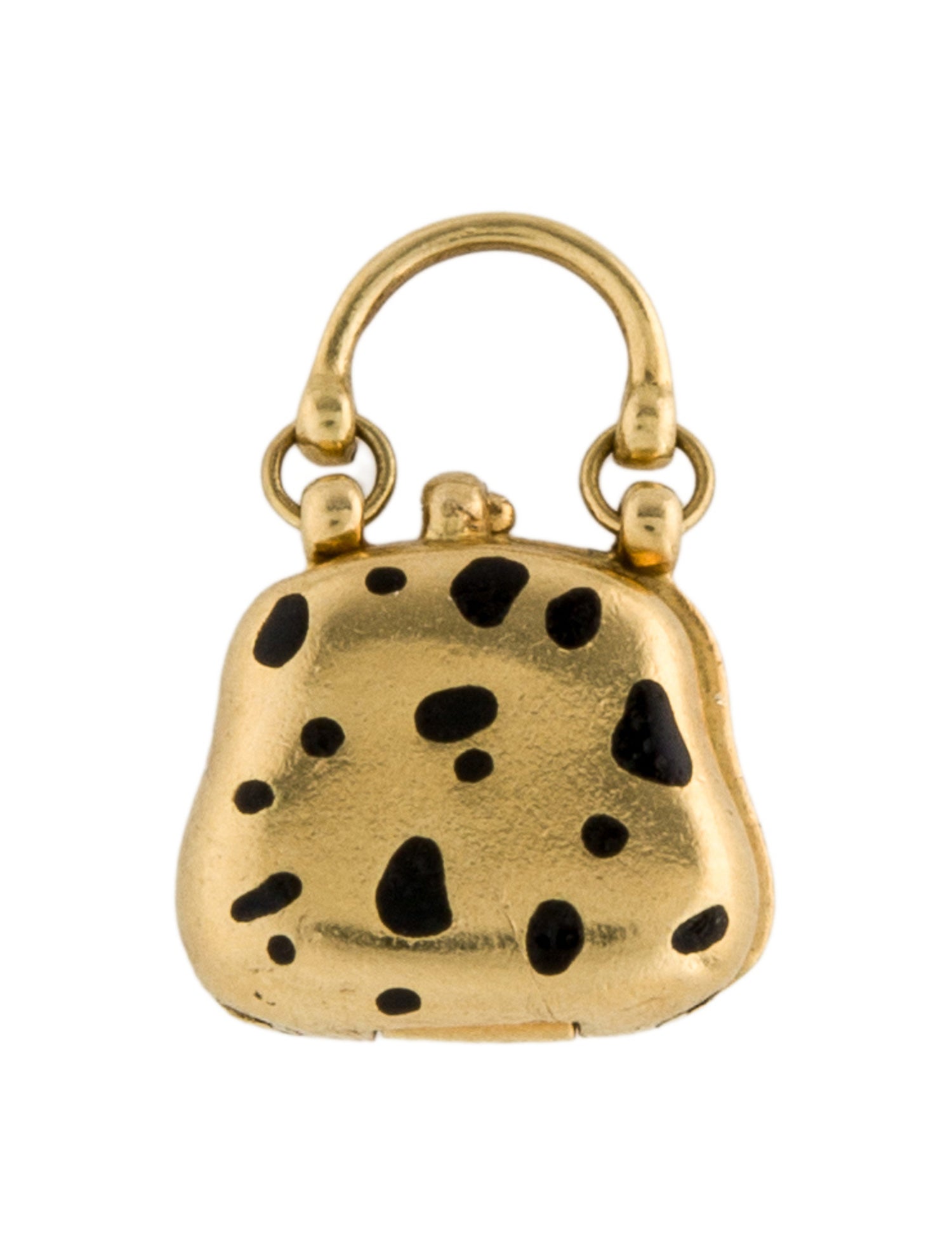 H.Stern 18K " Glitter " Enamel Bag Charm