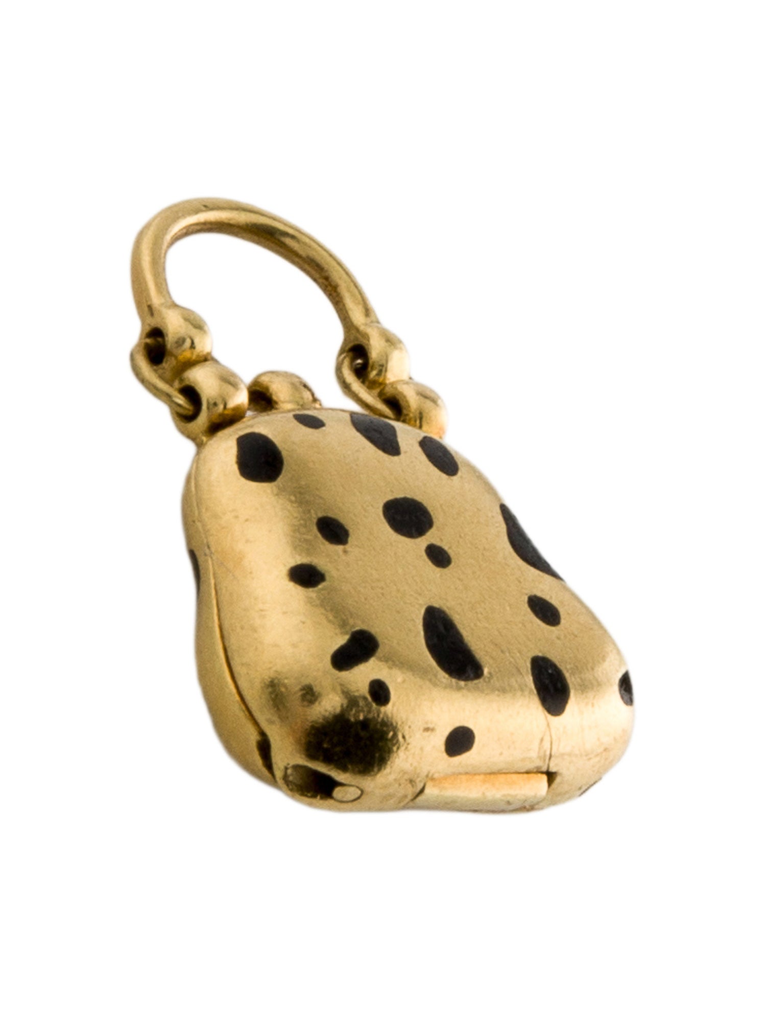 H.Stern 18K " Glitter " Enamel Bag Charm