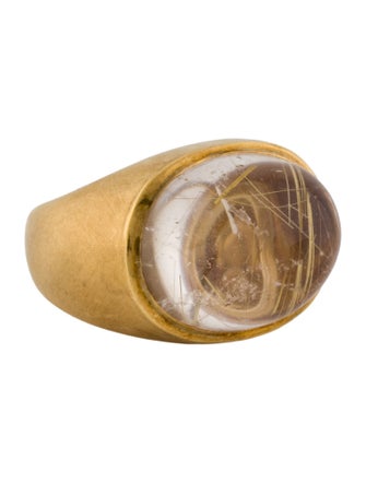H.Stern 18K Rutilated Quartz Cocktail Ring