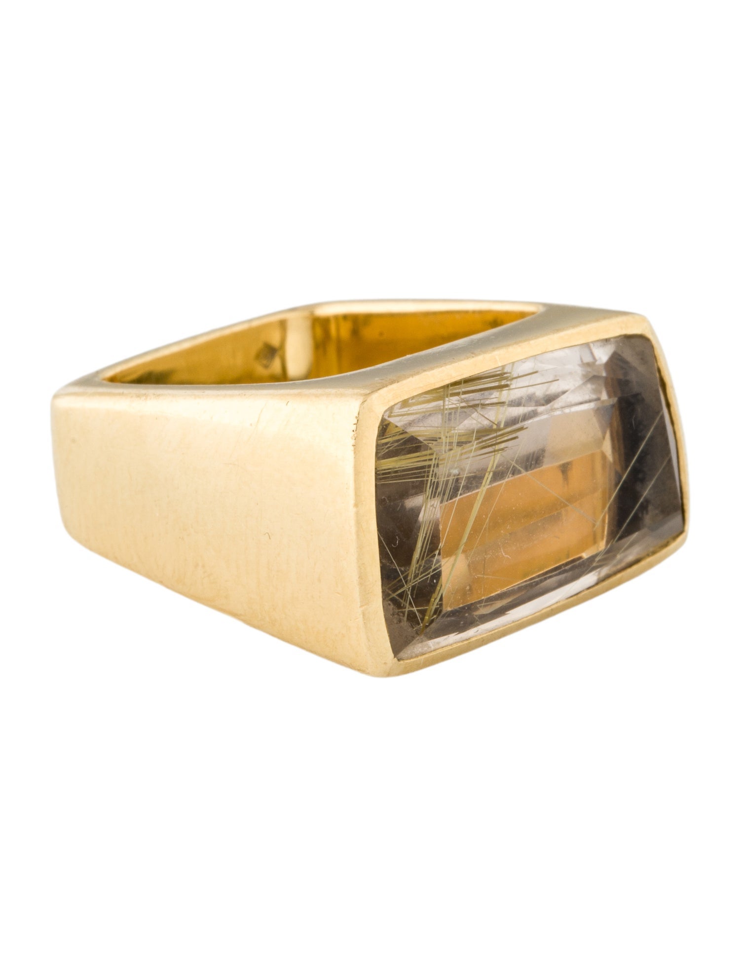 H.Stern 18K Rutilated Quartz & Topaz Cocktail Ring