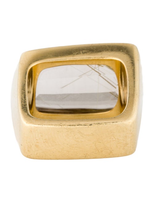 H.Stern 18K Rutilated Quartz & Topaz Cocktail Ring