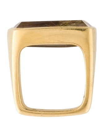 H.Stern 18K Rutilated Quartz & Topaz Cocktail Ring