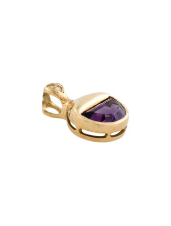 H.Stern 18K 2.33ct Amethyst & Diamond Pendant