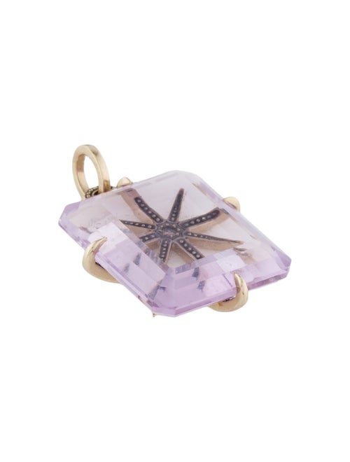 H.Stern 18K Amethyst & Diamond Highlight Stars Pendant