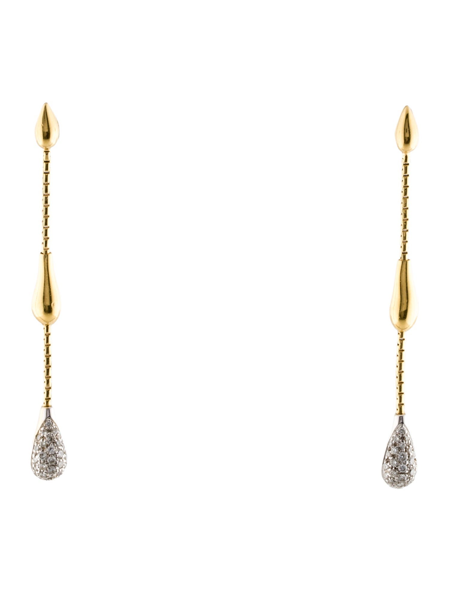 H.Stern 18K Diamond Pavé Drop Earrings