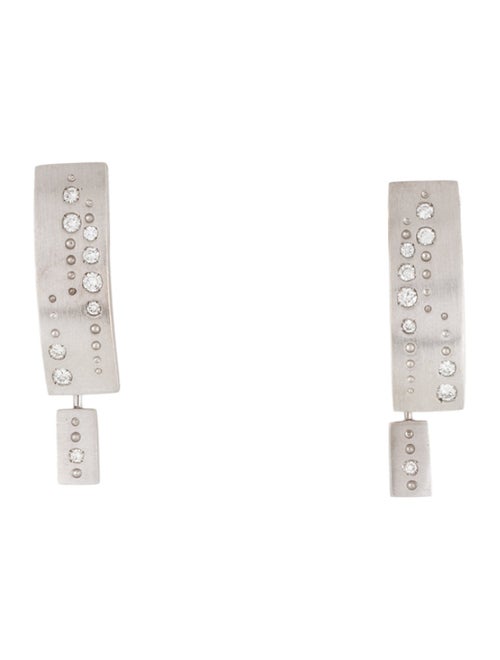 H.Stern 18K Diamond Code Drop Earrings