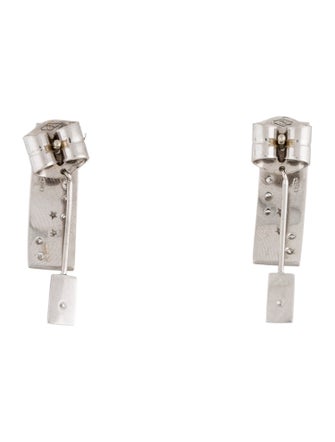 H.Stern 18K Diamond Code Drop Earrings
