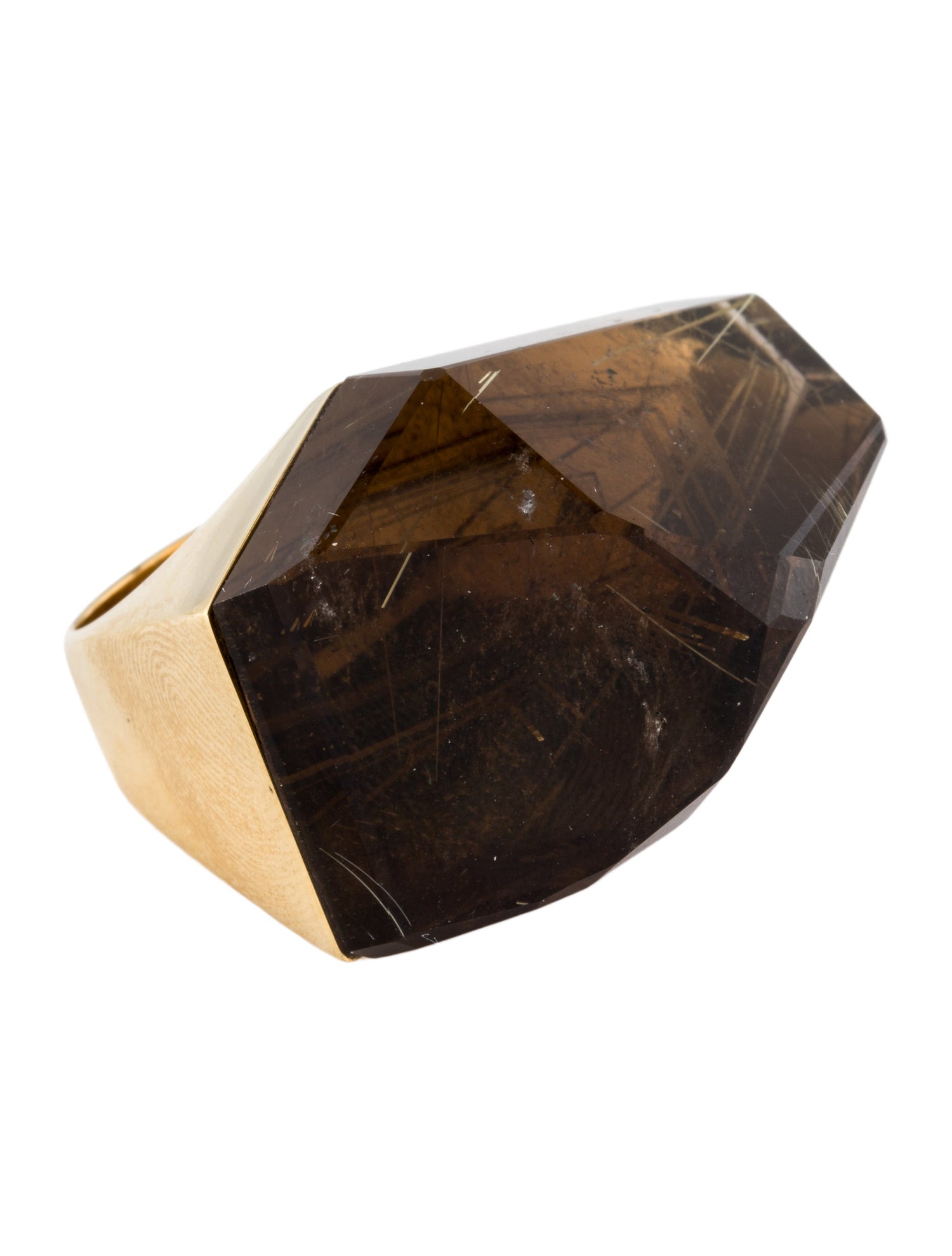 H.Stern x Diane Von Furstenberg 18K Rutilated Quartz Cocktail Ring