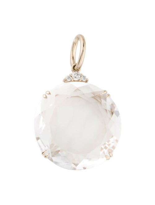 H.Stern 18K Quartz & Diamond Cobblestones Charm