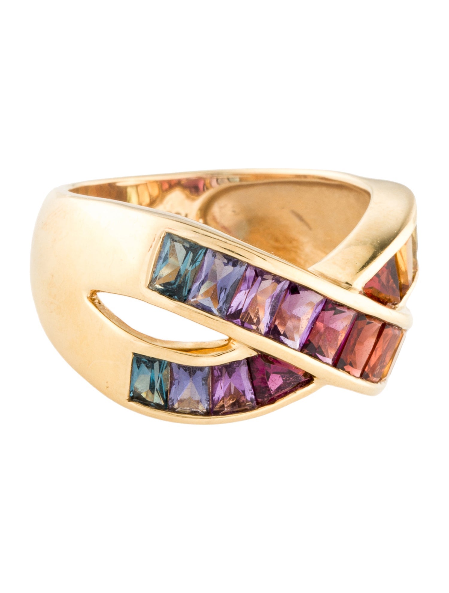 H.Stern 18K Multistone Rainbow Band