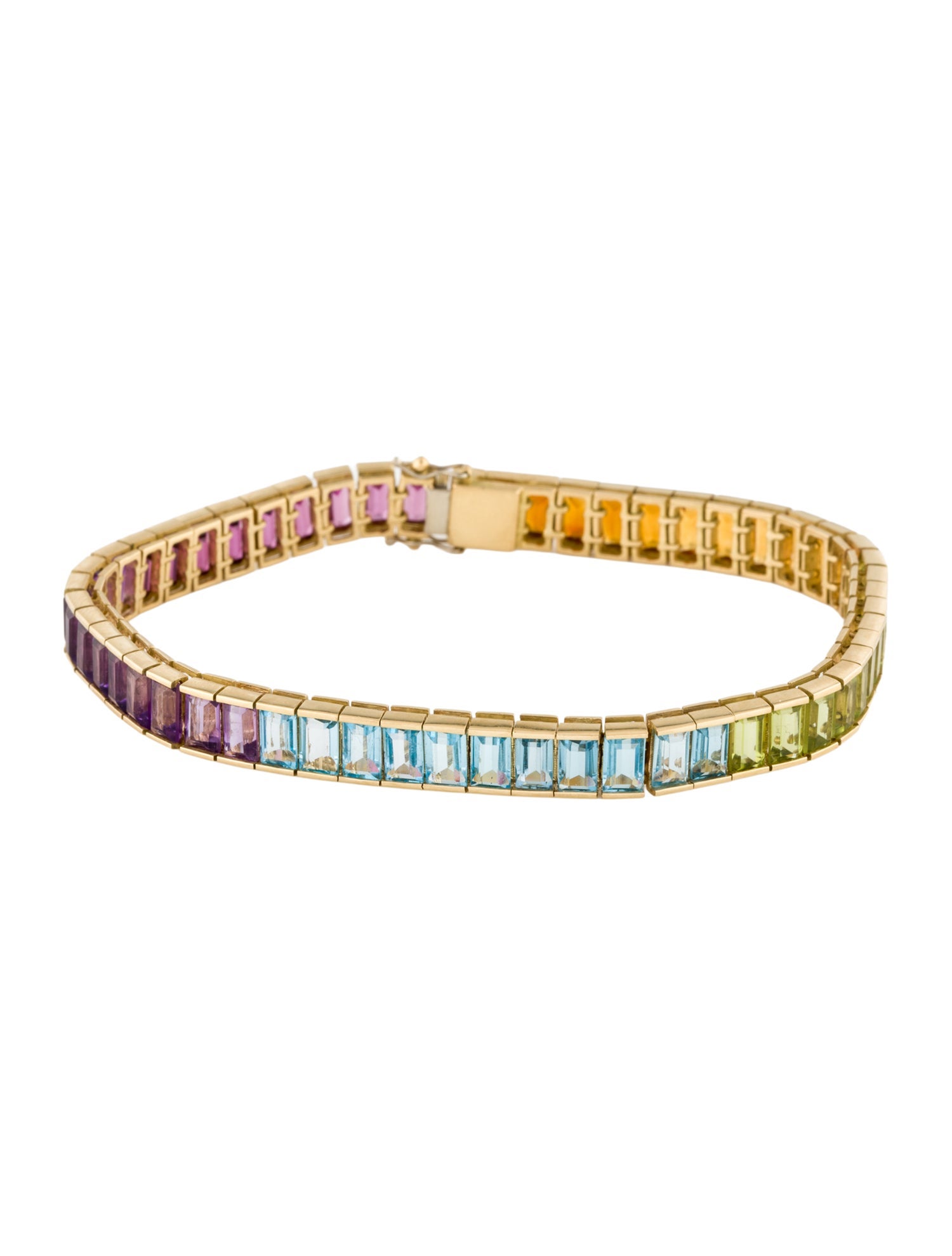 H.Stern 18K Multistone Line Bracelet