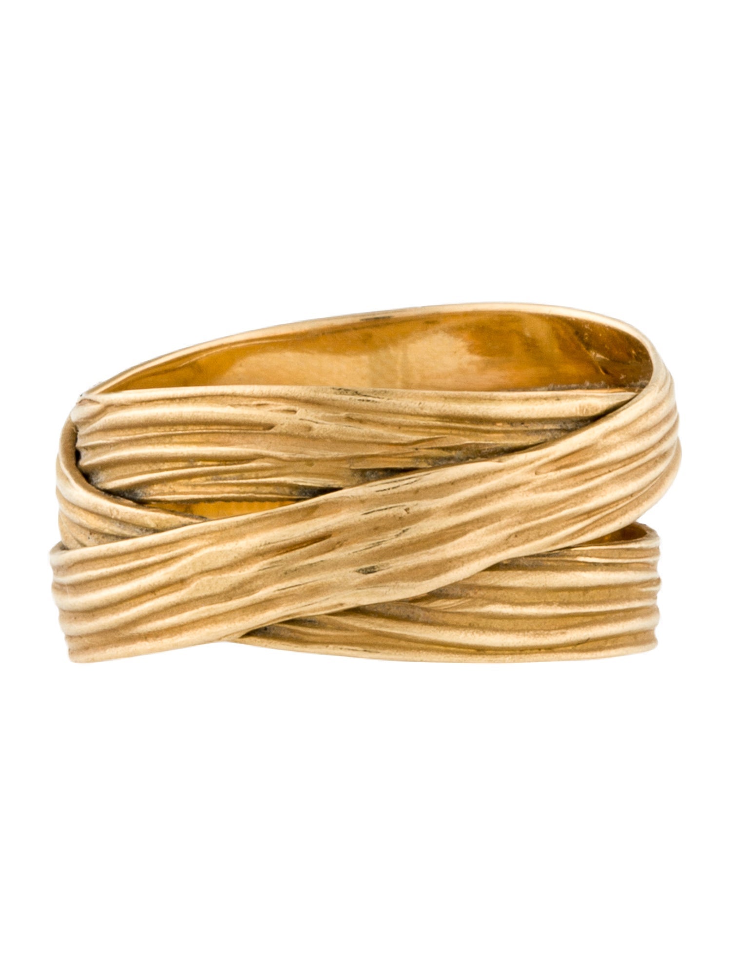 H.Stern 18K Textured Band Ring