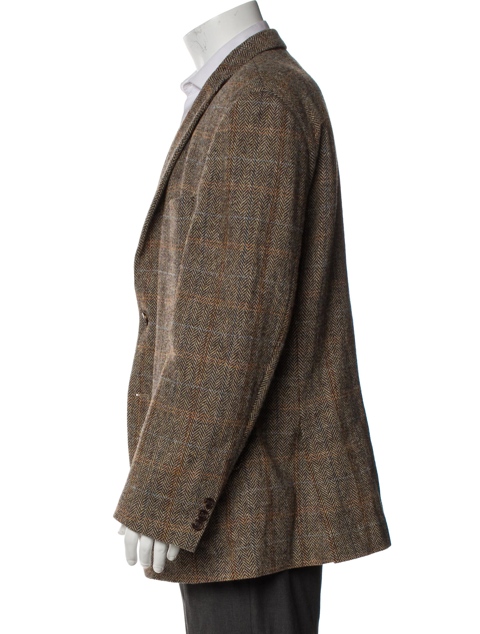 Harris Tweed Wool Tweed Pattern Blazer