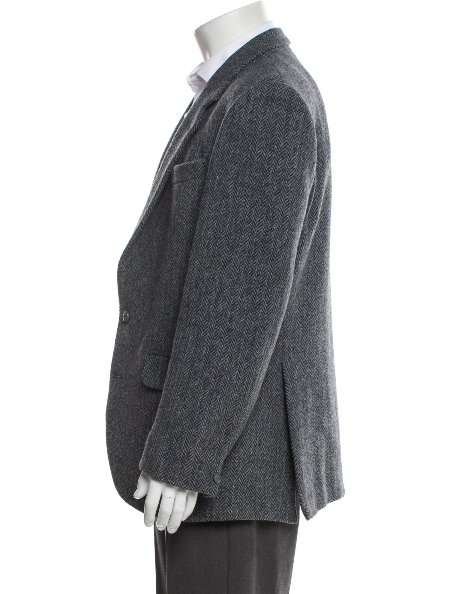 Harris Tweed Wool Tweed Pattern Blazer