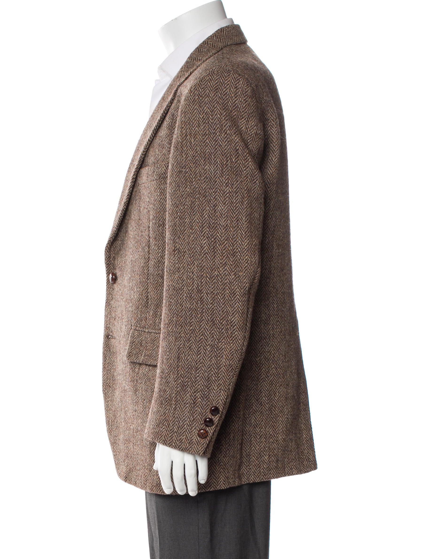 Harris Tweed Wool Tweed Pattern Blazer