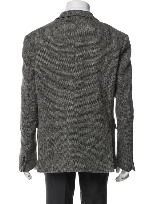 Harris Tweed Wool Tweed Pattern Peacoat