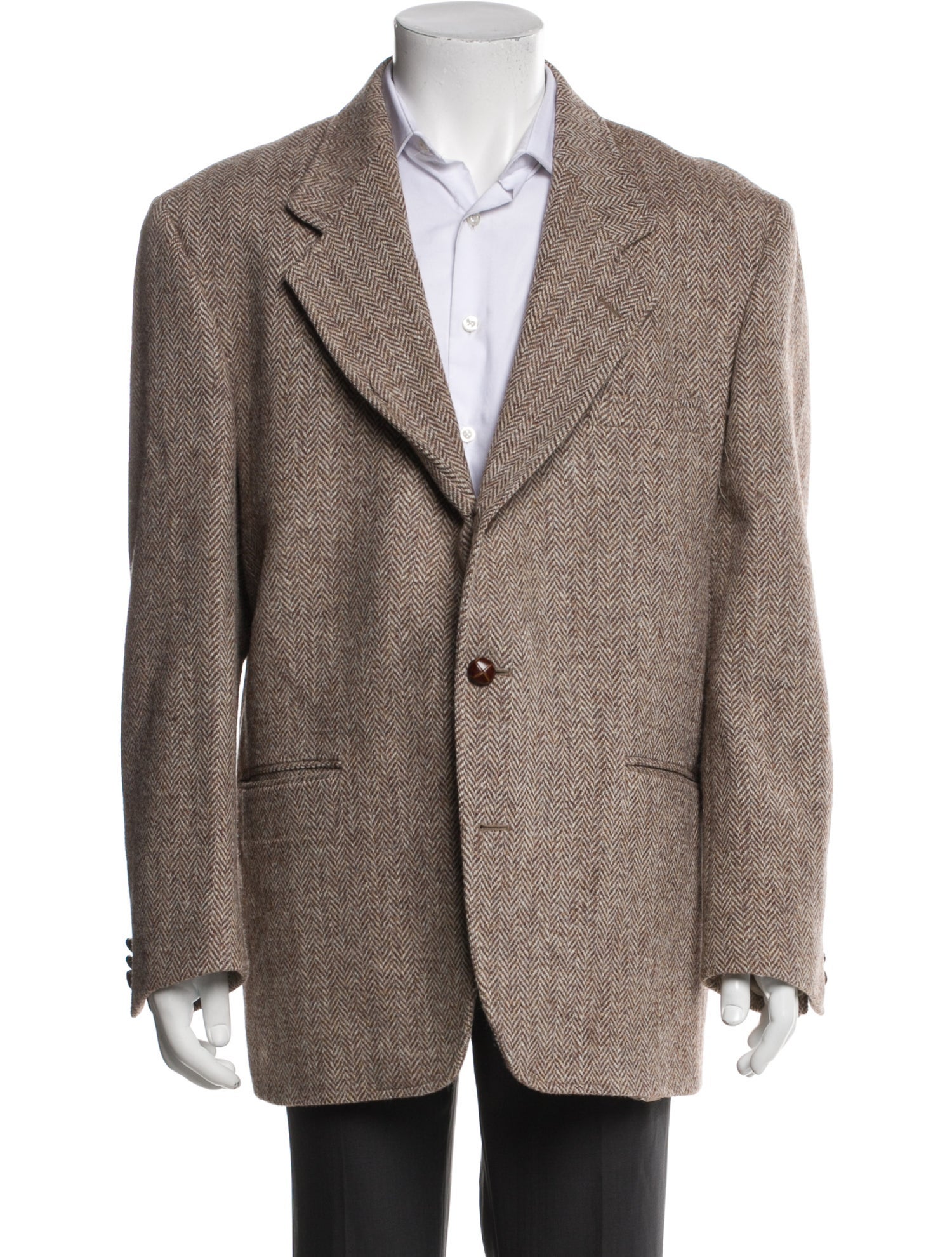 Harris Tweed Wool Tweed Pattern Blazer