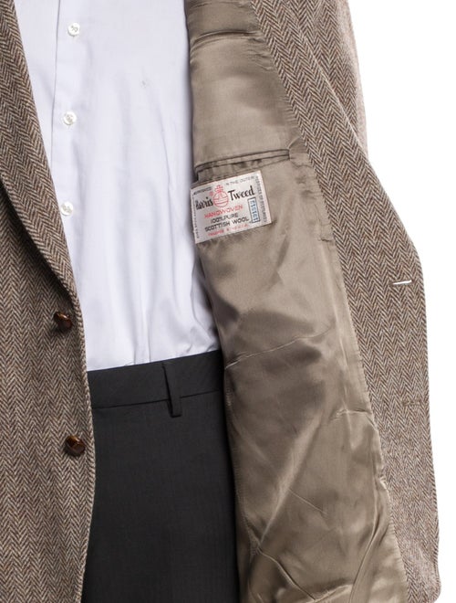 Harris Tweed Wool Tweed Pattern Blazer