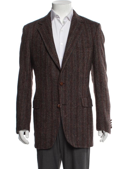 Harris Tweed Wool Tweed Pattern Coat