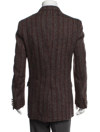 Harris Tweed Wool Tweed Pattern Coat