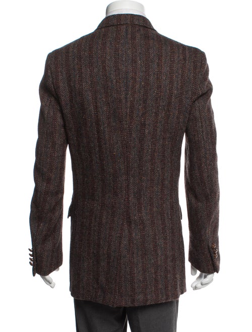 Harris Tweed Wool Tweed Pattern Coat