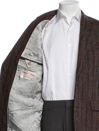 Harris Tweed Wool Tweed Pattern Coat