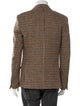 Harris Tweed Wool Houndstooth Print Blazer