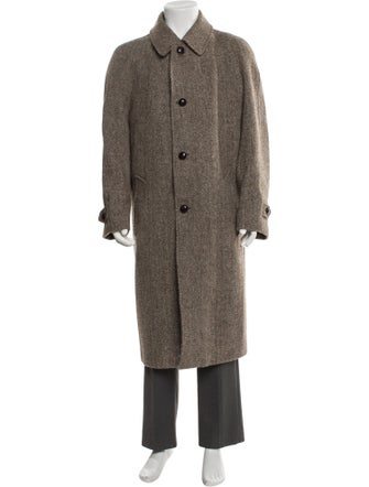 Harris Tweed Wool Overcoat