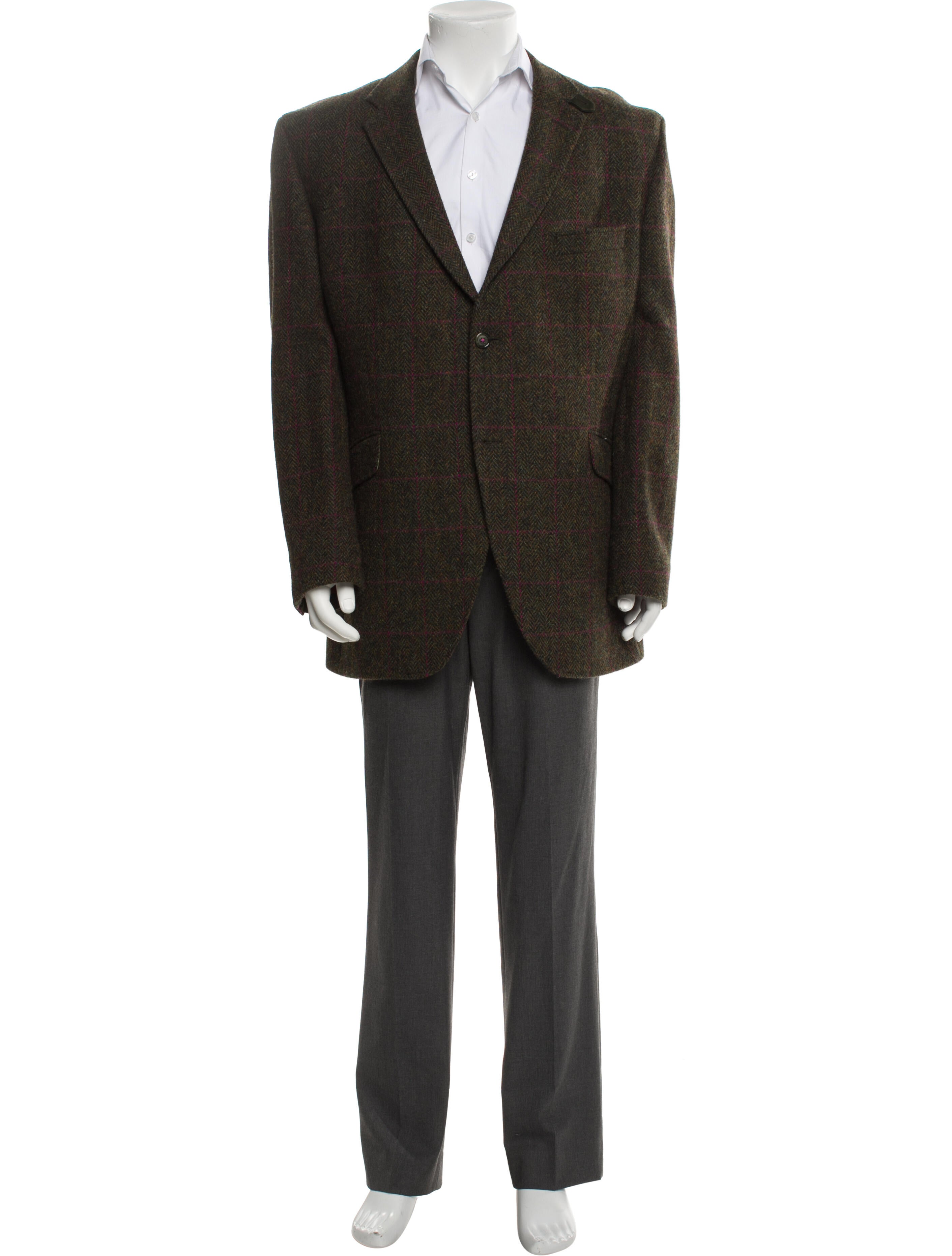 Harris Tweed Wool Tweed Pattern Blazer