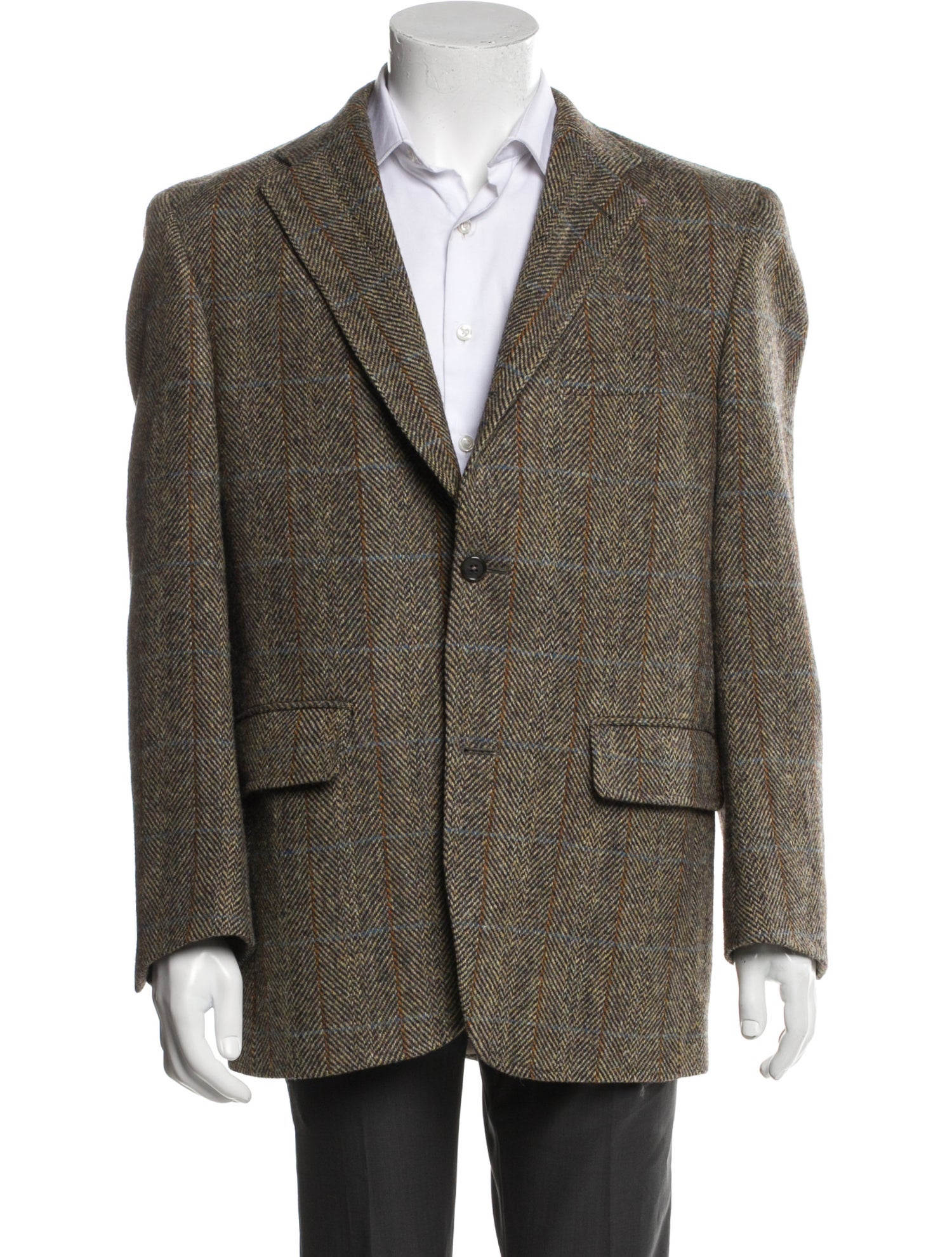 Harris Tweed Wool Tweed Pattern Blazer