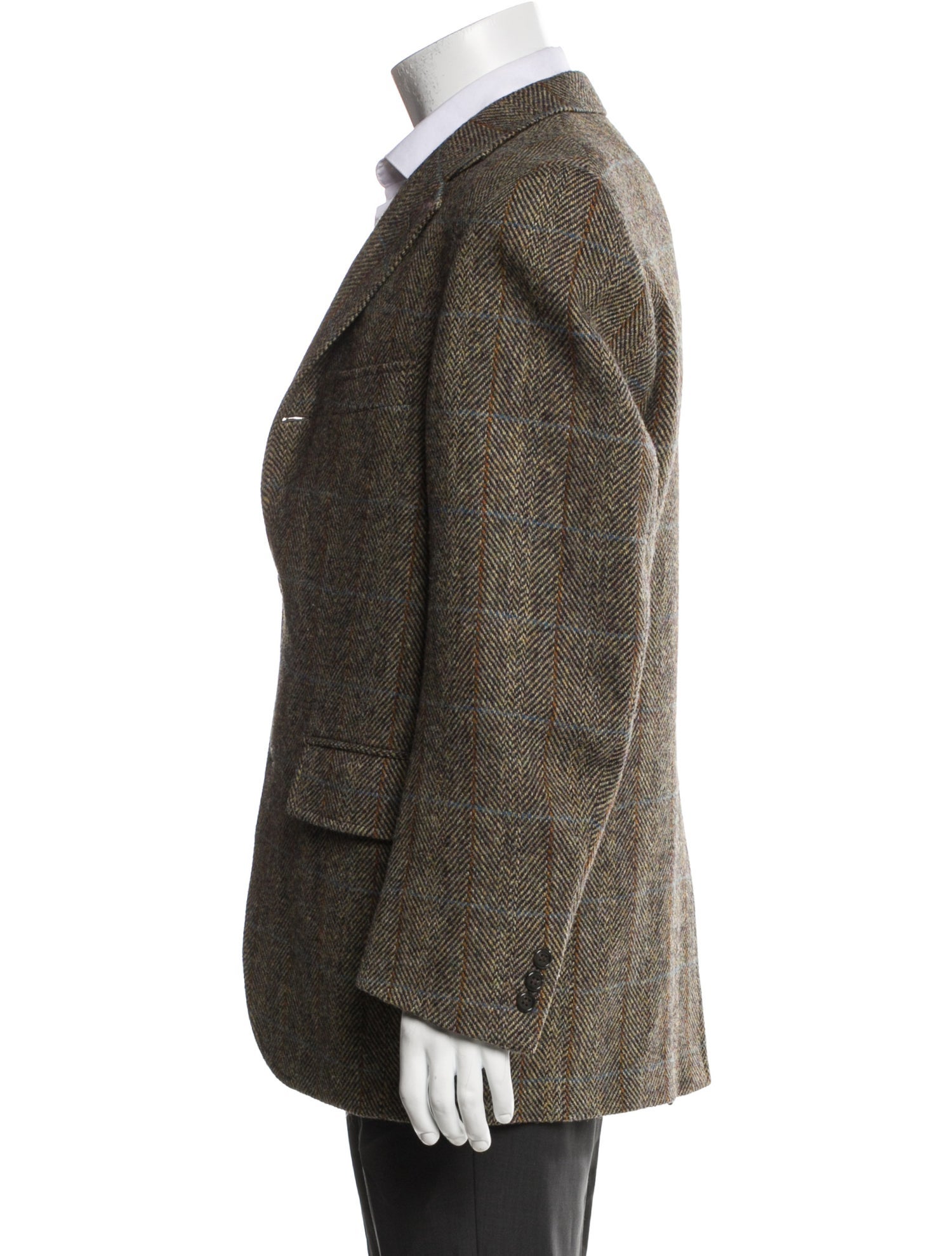 Harris Tweed Wool Tweed Pattern Blazer