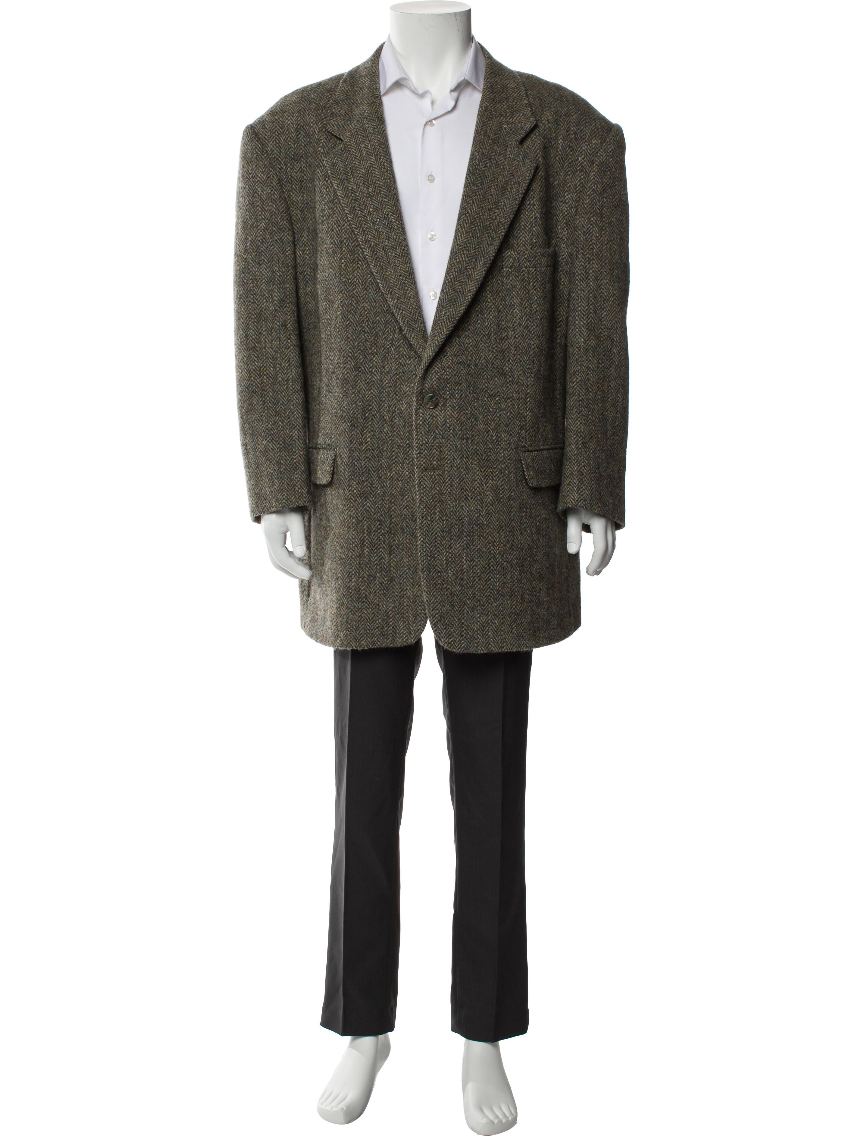 Harris Tweed Wool Striped Blazer