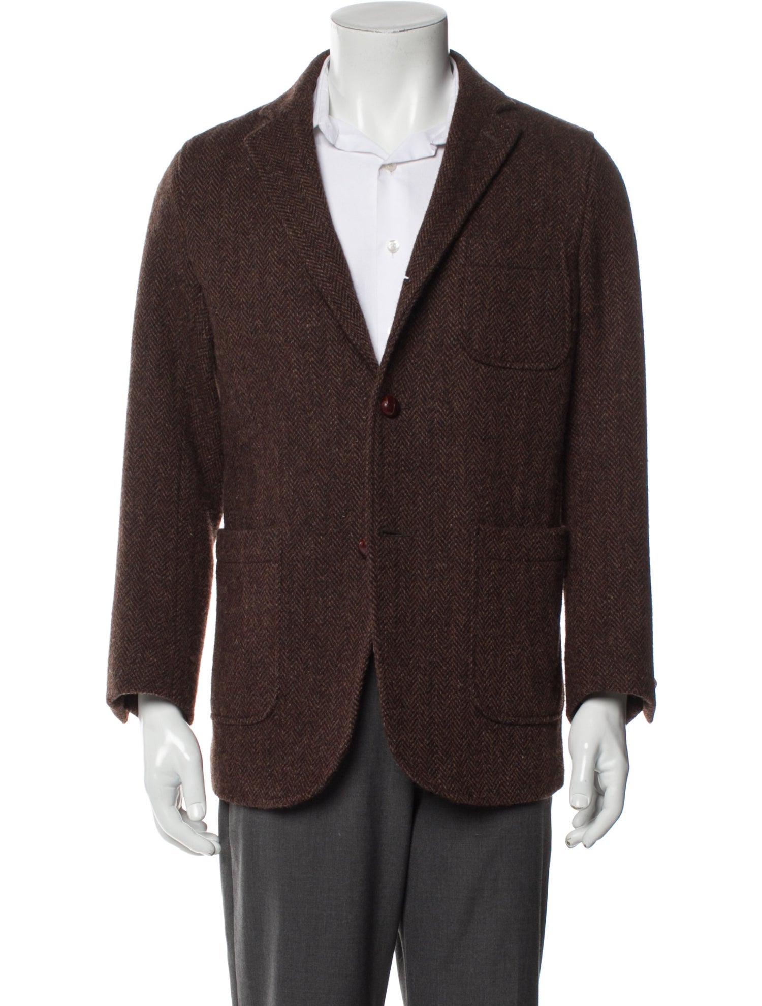 Harris Tweed Wool Tweed Pattern Blazer