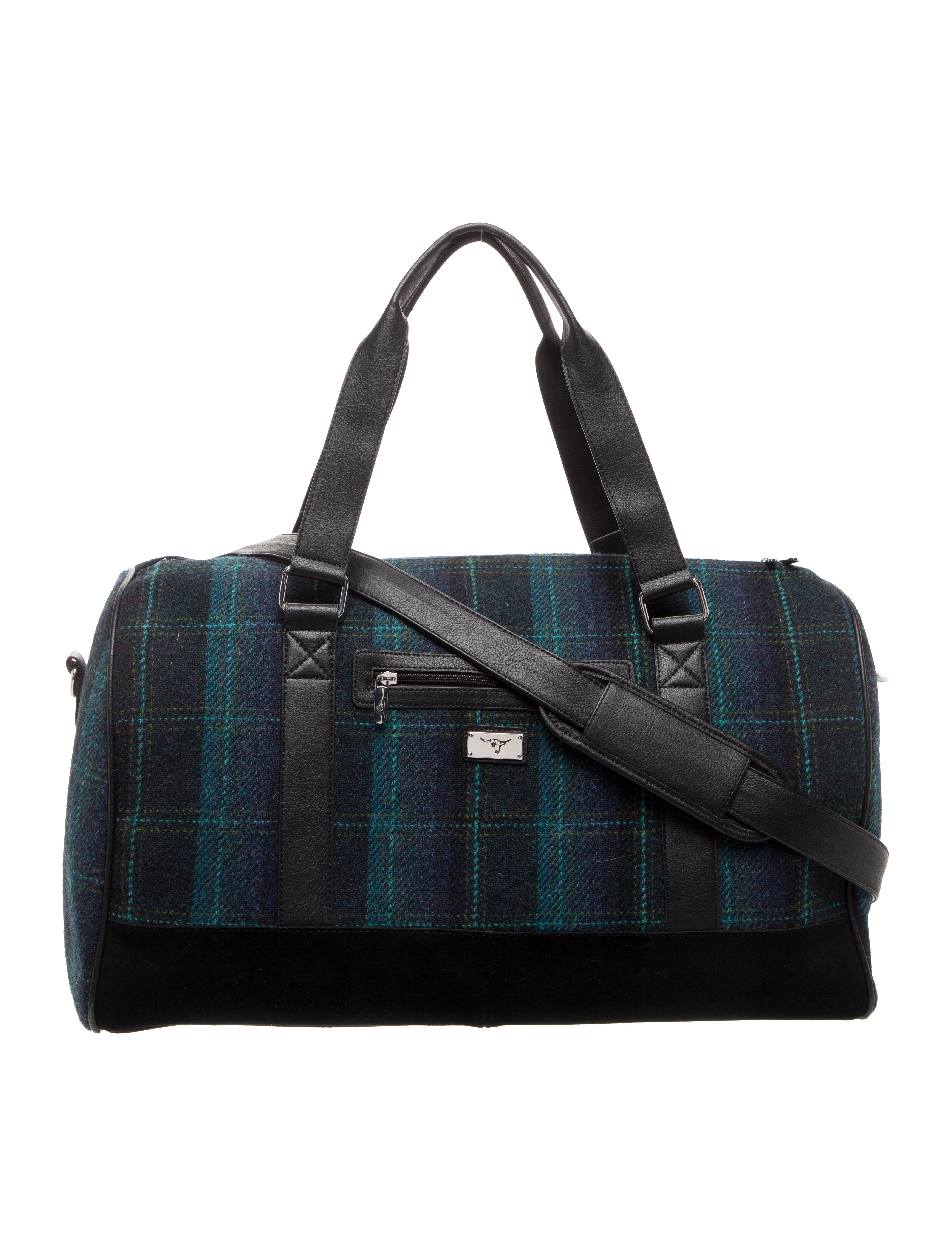Harris Tweed Leather Accented Weekender