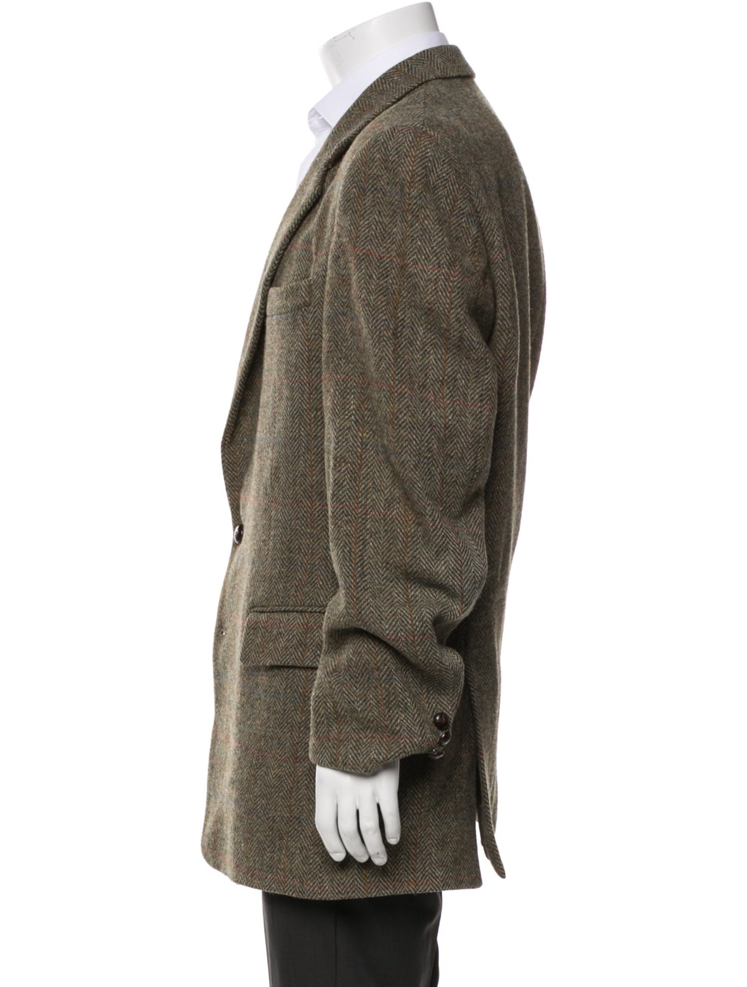 Harris Tweed Wool Tweed Pattern Blazer