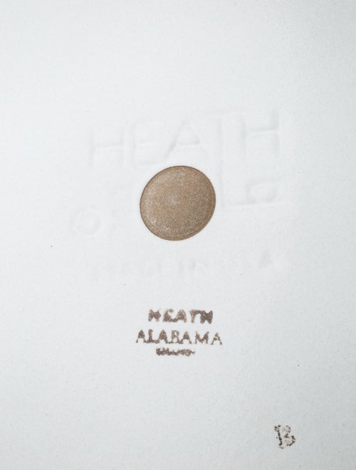 Heath Ceramics Camellia Etched Serving Platter